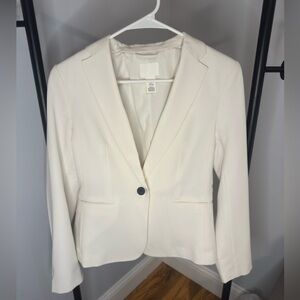 🤍 H&M Off-White / Cream Tailored Blazer | NWOT | Size S 🤍